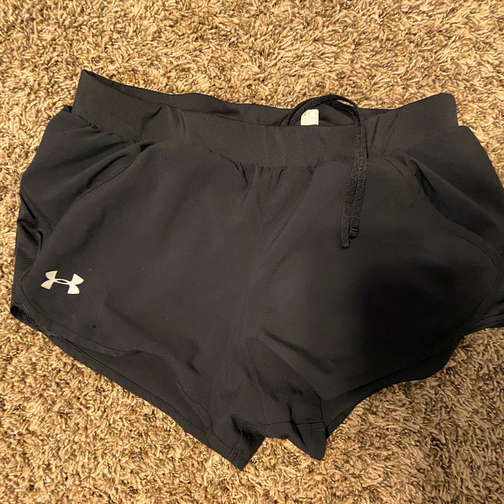 Under armour fly by shorts